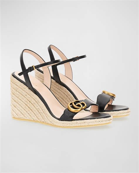 aitana espadrille wedge sandal gucci|Gucci aitana wedge sandals.